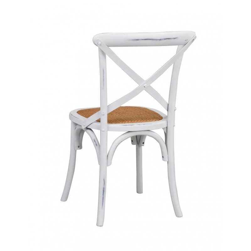 BA Cross Back Dining Chair White